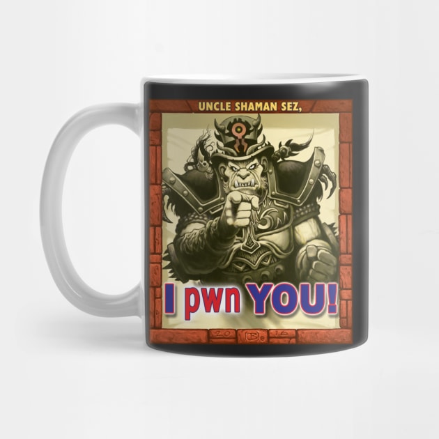 I pwn YOU! - Orc Dude Style by BeveridgeArtworx